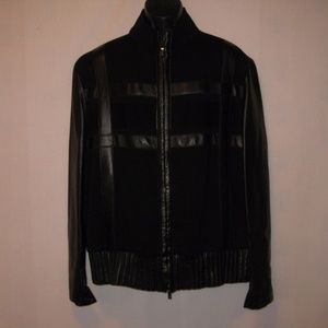 Valentino Roma Lambskin Leather Bomber Jacket 56